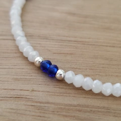 Pulsera Cloud Extensible 20cm Cubic Blanco Plata 925 - Pircas Joyas
