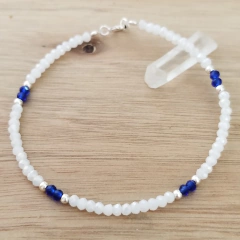 Pulsera Cloud Extensible 20cm Cubic Blanco Plata 925