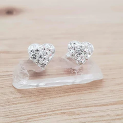 Aros Roma Corazón 8mm Cubic Plata 925 en internet