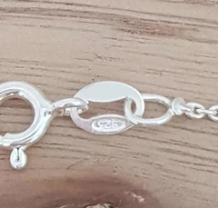 Collar Nella Cadena 45cm Bolitas 3mm Plata 925 en internet
