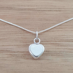 Dije Honey Corazón 6mm Liso Plata 925