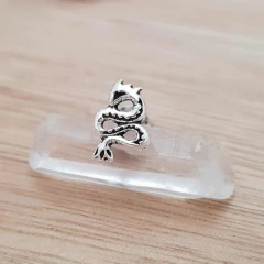 Aro Snake Boho Viborita 10mm Plata 925 - Pircas Joyas