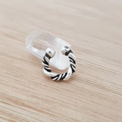 Aro Bosco Mini Cuff Bidu Boho 0.9mm Plata 925