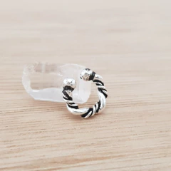Aro Bosco Mini Cuff Bidu Boho 0.9mm Plata 925 en internet