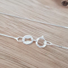 Cadena Veneciana Italiana 45cm Plata 925 - tienda online