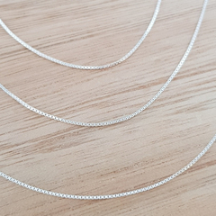 Cadena Veneciana Italiana 40cm Plata 925