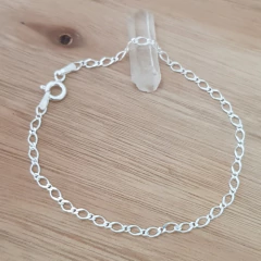 Pulsera Margot Diamantada Eslabón 3mm Plata 925 18,5cm en internet