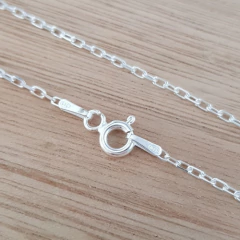 Cadena Forcet Diamantada 60cm Italiana Plata 925 - comprar online
