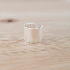 Aro Gala Cuff Bidu A Presión 7mm Plata 925