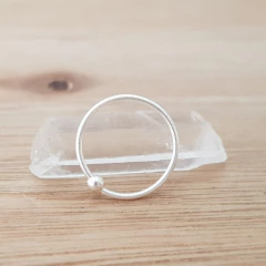 Aro Astrid Argollita 10mm Bolita 2mm Plata 925 en internet