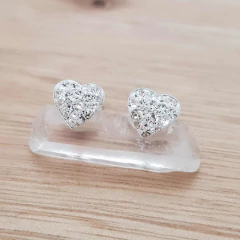Aros Roma Corazón 8mm Cubic Plata 925 - tienda online