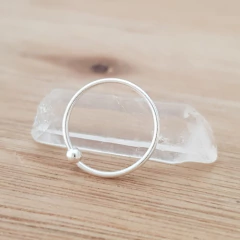 Aro Astrid Argollita 10mm Bolita 2mm Plata 925 - comprar online