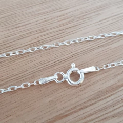 Cadena Forcet Diamantada 60cm Italiana Plata 925