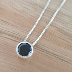 Dije Susano Cristal Negro 7mm Plata 925 en internet