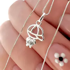 Dije Nene 12mm Gorrita Cubic Plata 925 (sin Cadena) - Pircas Joyas