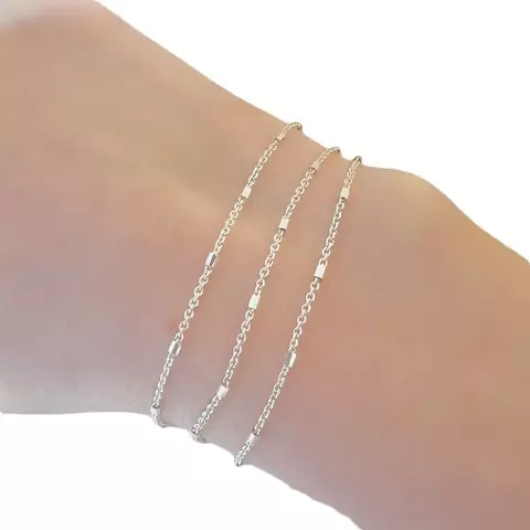 Pulsera Liv Hexágonos 18cm Plata 925