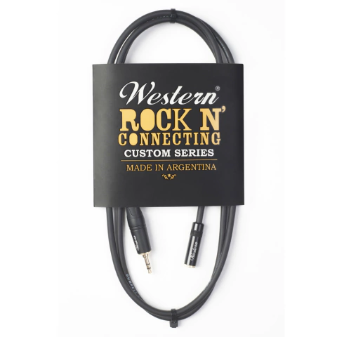 Western - Cable extensor de auricular Mini Plug 3.5mm a Jack 3.5mm (Cod: 3.5MINIJACK )