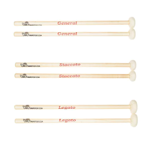 Los Cabos Timpani Mallets - General, Stacatto y Legato