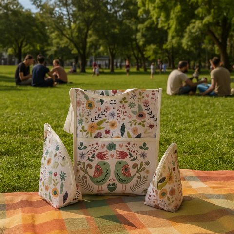 Kit Matero Bolso + Yerbero + Porta Mate - Pajarito - comprar online