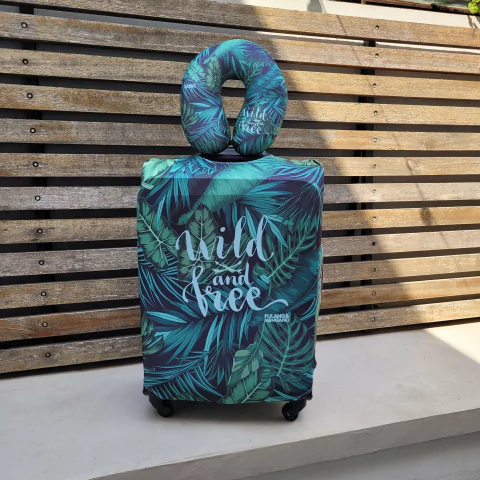 Kit De Viaje: Funda Valija 23 kg + Almohada Cuello Cervical - Wild And Free