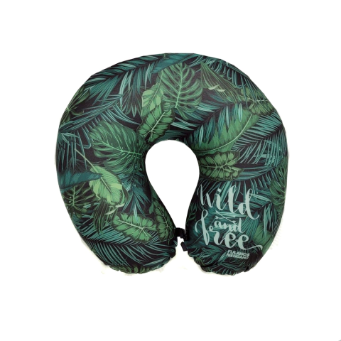 Almohada Cuello De Viaje Inteligente Viscoelástica Con Funda - Wild And Free