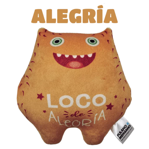Almohadón Monstruo Emoción de Plush Grande - Alegría