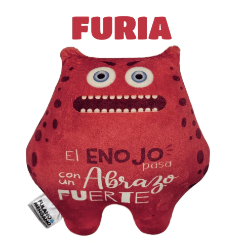 Almohadón Monstruo Emoción de Plush Grande - Furia