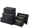 Organizador de Valija Set x6 Estuches - Negro