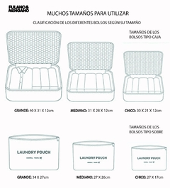 Imagen de Organizador de Valija Set x6 Estuches - Gris Claro