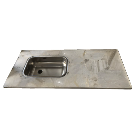 MESADA DE 120 CON BACHA GRANITO RECONSTITUIDO