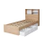 cama box de 1 plaza con cajones