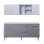 COMBO DE MUEBLES DE COCINA MODERNOS DE 1,60M GRIS POLAR