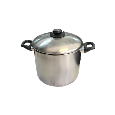 Olla de acero inoxidable con tapa