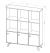 medidas de mueble modular de 3 puertas y 9 espacios
