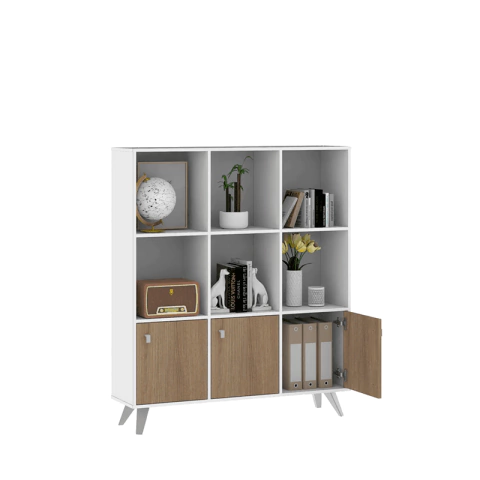 mueble modular de 3 puertas y 9 espacios