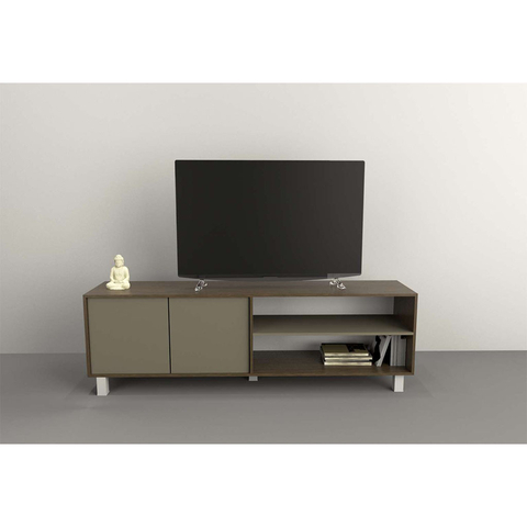RACK TV TABLE`S HASTA 75" 2P NOGAL / GRIS