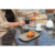 MESA RECTANGULAR DE COMEDOR SIMIL MARMOL NEGRA 1,40 M en internet