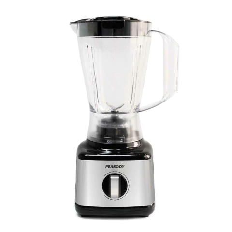 licuadora negra de acero inoxidable