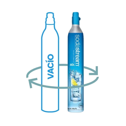 recambio de cilindro celeste de sodastream