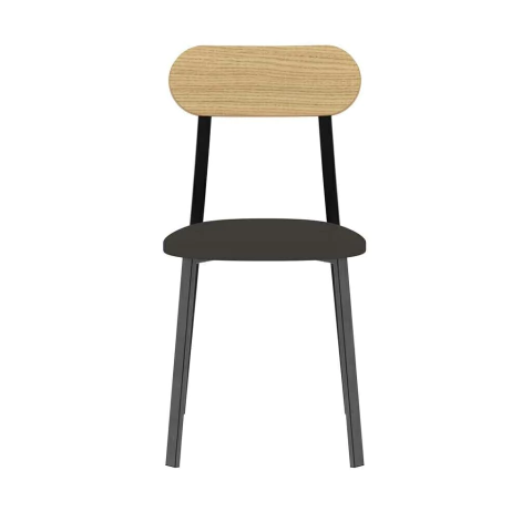 silla de diseño negra
