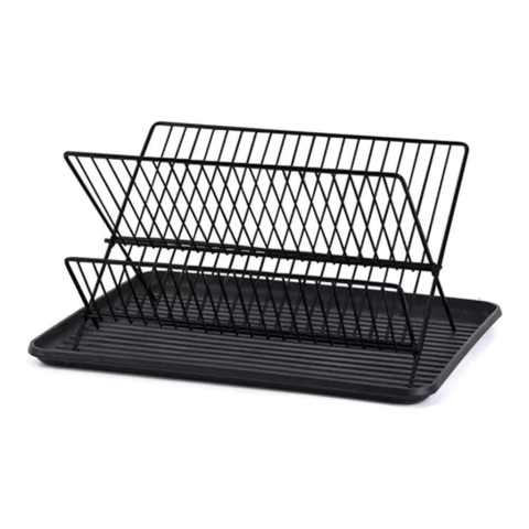 Secaplatos plegable moderno en color negro