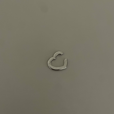 PIERCING CORAÇÃO VAZADO LISO - comprar online