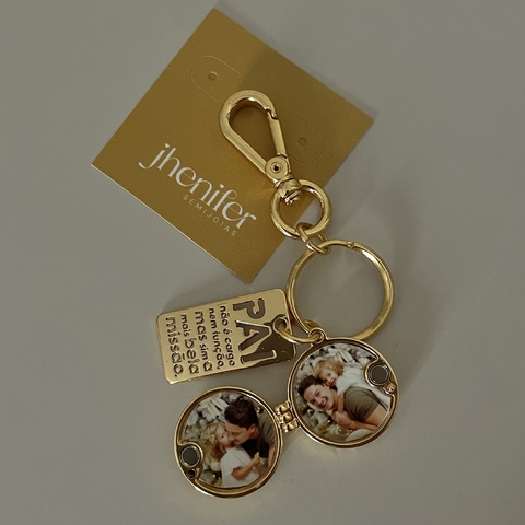 CHAVEIRO RELICÁRIO PAI MENSAGEM - comprar online