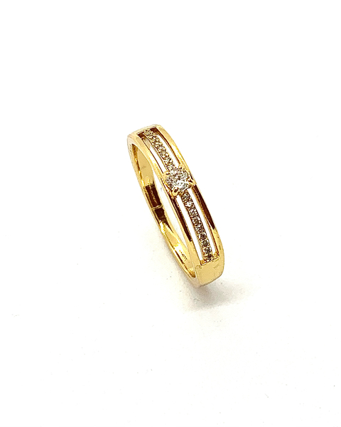 Anillo Gold 26 - piedra micropave - comprar online