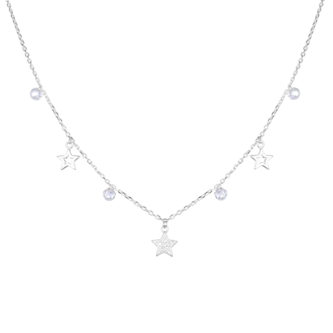 Cadena choker estrellas -cristales - comprar online