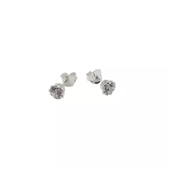 Aros cubic engarzados 4mm - cristal