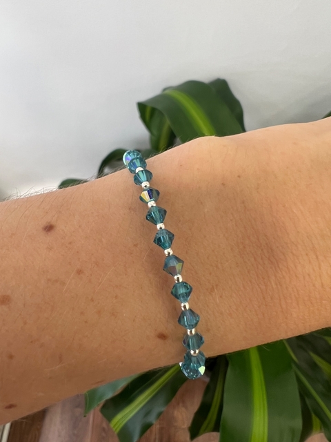 Pulsera cristal swarovski - verde