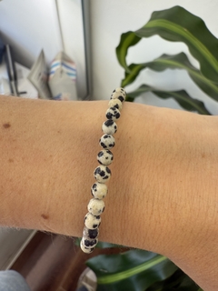 Pulsera Piedra Jaspe Dalmata - comprar online