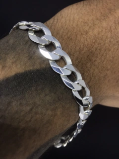 Pulseira Grumet 12mm - Prata 925