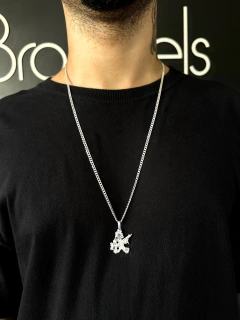 Cordão Grumet 70cm x 3mm + Pingente Tio Patinhas P